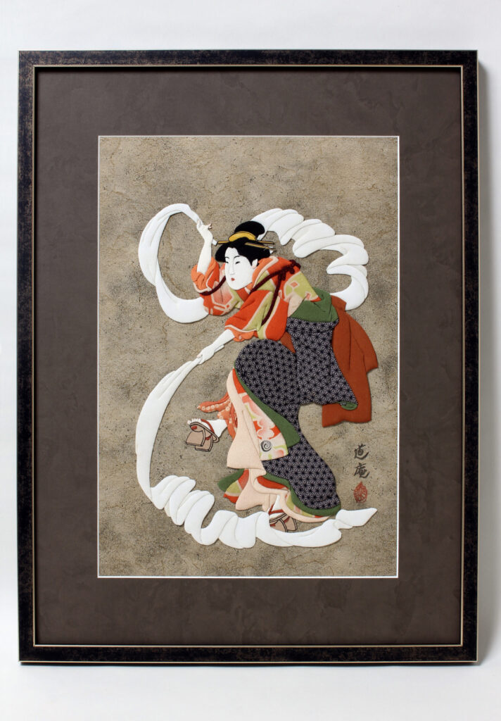 おし繪形ぬのさらし 勝川春英