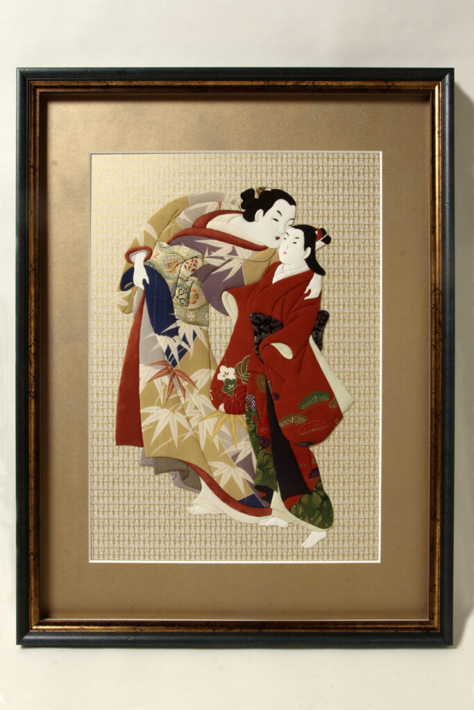 遊女と禿図 菱川師宣